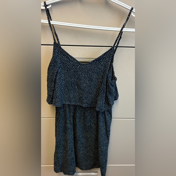 H&M Blue White polka dot Spaghetti Strap Sundress or Night Out women's size XS - Picture 4 of 10